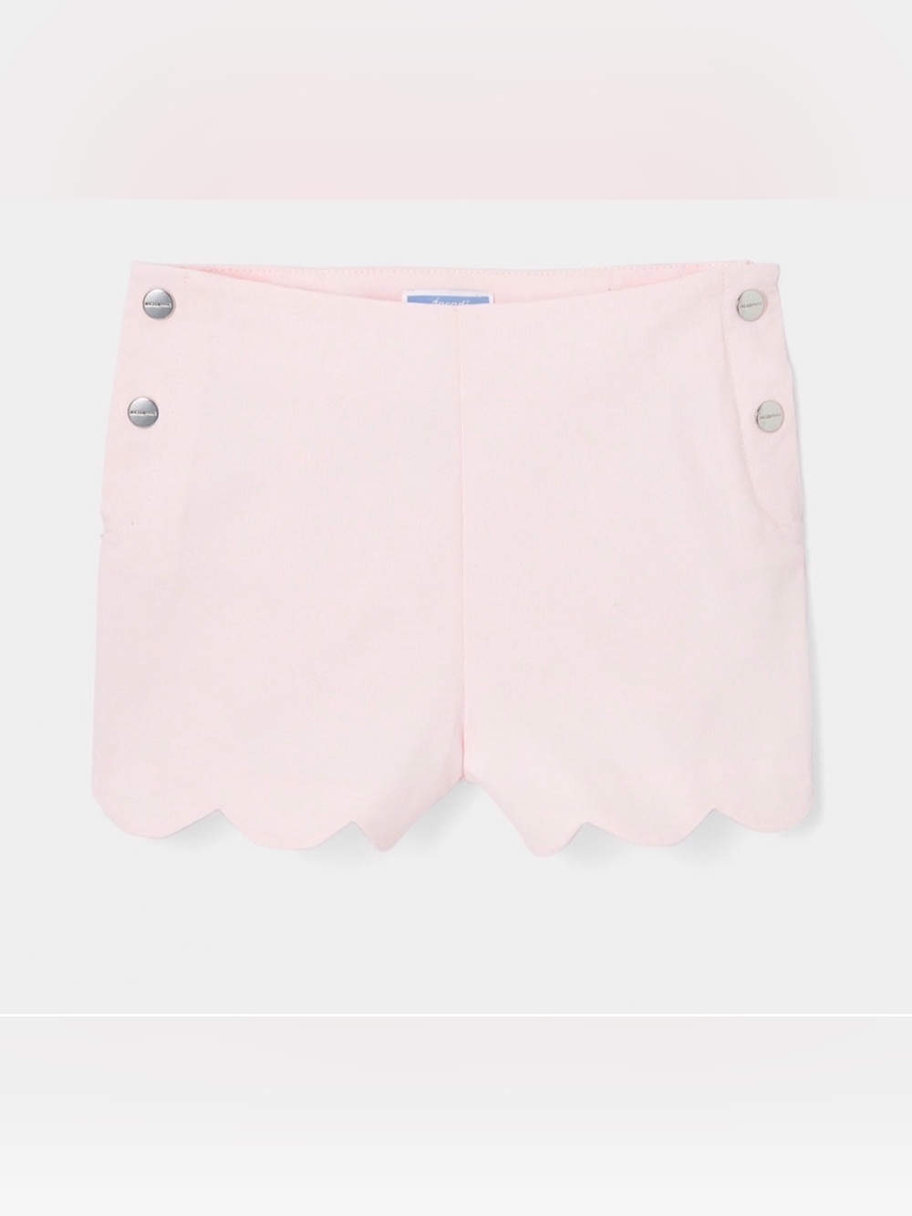 Jacadi Pale Pink Scalloped Hem Girls' Shorts